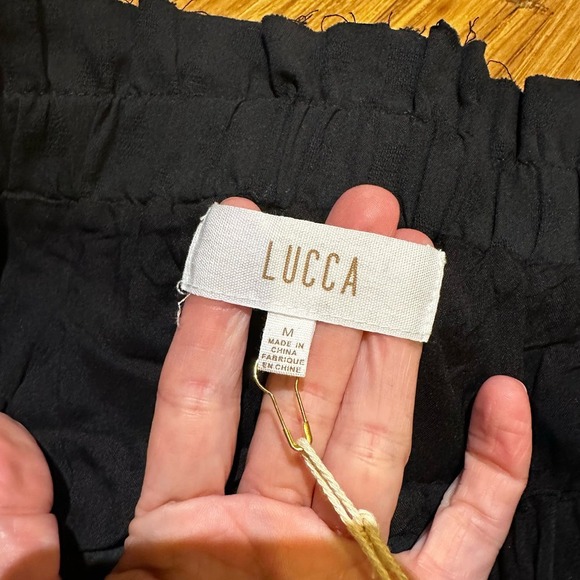 Lucca Women’s Black Polka Dot Pull On Elastic Waist Shorts Resort Wear - Picture 2 of 10